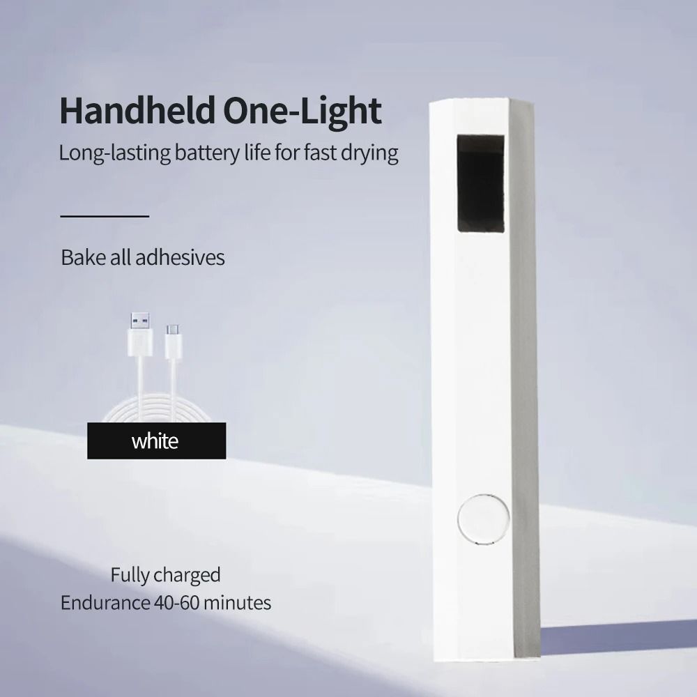 YIKOOLIN Handheld UV LED Nail Dryer Lamp Rechargeable Gel Curing Tool