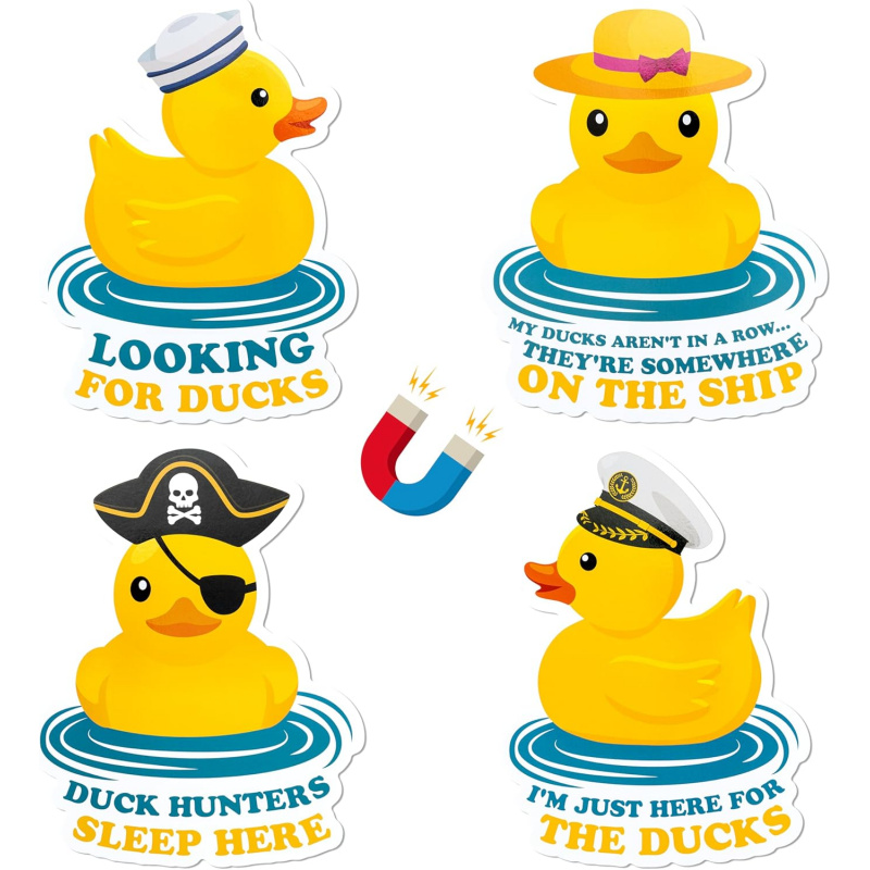Funny Summer Ducks Themed Cruise Ship Car Cabin Refrigerator Magnet