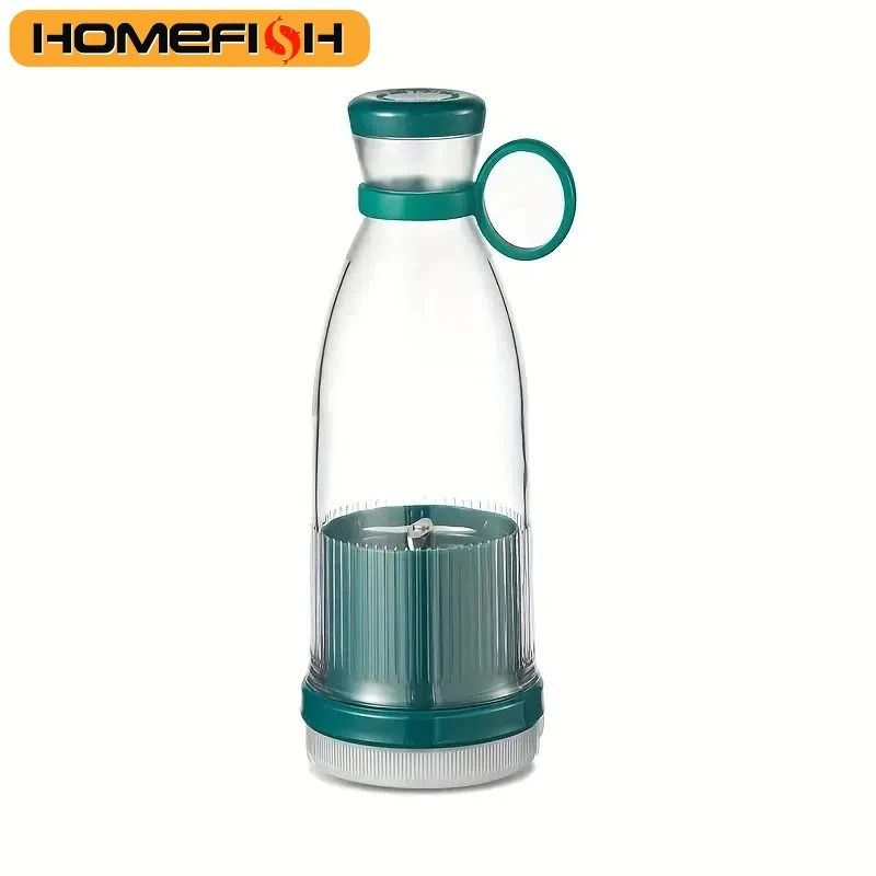 Portable Blender Cup USB Rechargeable Mini Smoothie Blender with 6 Blades for Fresh Juice and Milkshakes