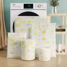 5-Piece Reusable Laundry Bags with Zippers for Clothing Protection and Travel Organization