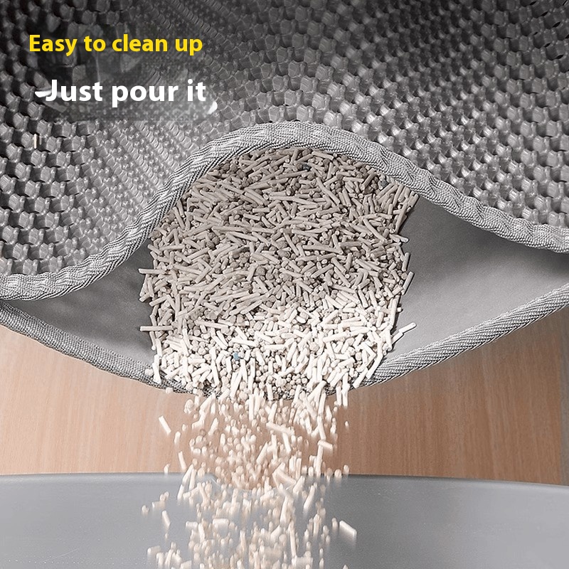 Heavy Duty Waterproof Cat Litter Mat, Extra Large Non Slip Washable Sand Stopper