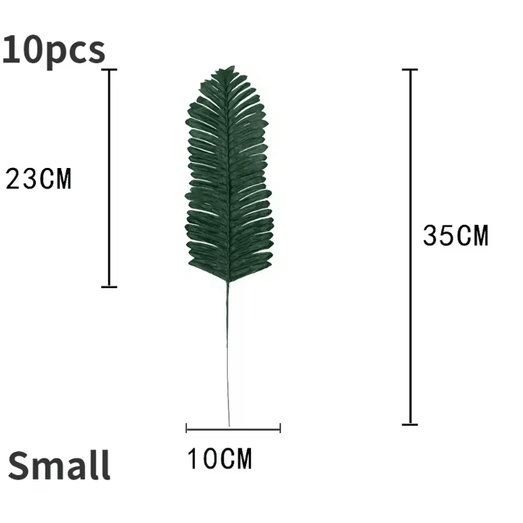 Bring a fresh, tropical vibe to your setup with these vibrant artificial palm leaf placemats. Designed to mimic real mon