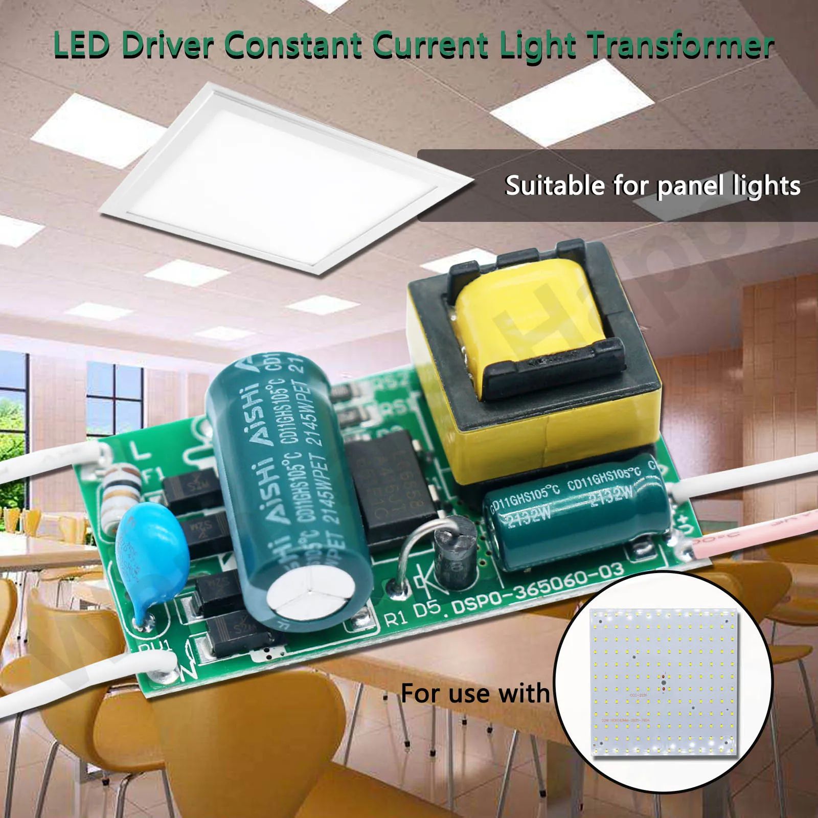 Non-Isolated constant current LED driver AC to DC Converter Power Unit 8W–50W (250mA/300mA)