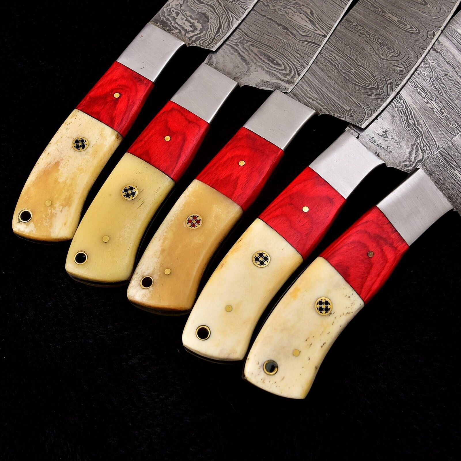 Handmade Chef Set of 5 pieces for Kitchen Utility, Professional Chef Knives