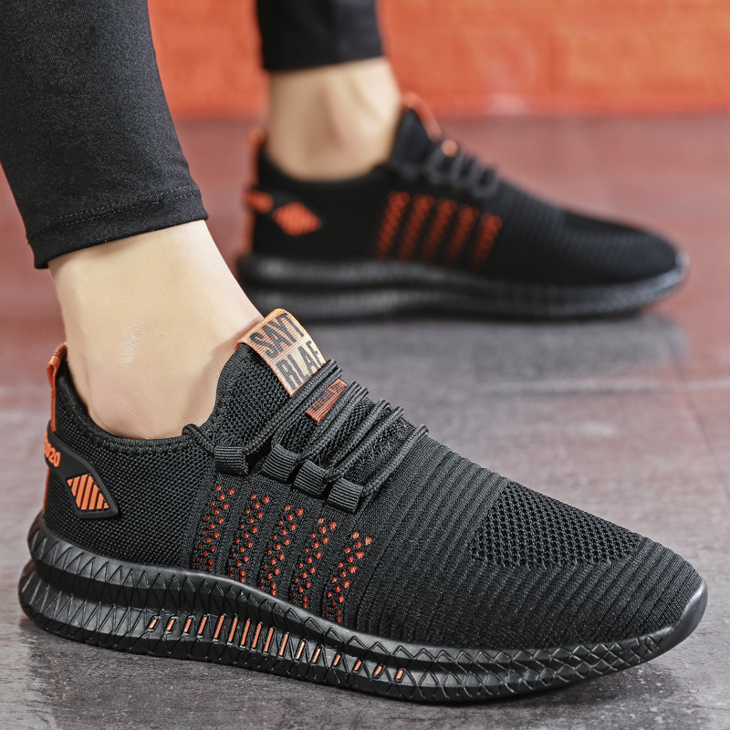 Casual Shoes Fashion Sneakers Lightweight Breathable Walking Shoe Lace Up Male Footwear