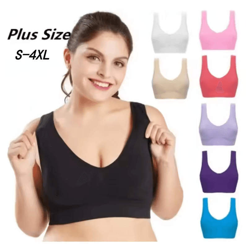 Womens Seamless Sports Bra | Breathable Yoga & Running Fitness Crop Top