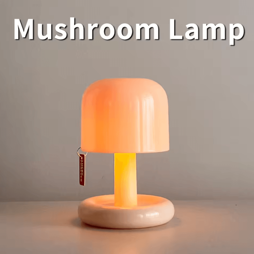 MushroomGlow USB Rechargeable LED Mood Lamp – Mini Sunset Night Light Table & Bedside Decor