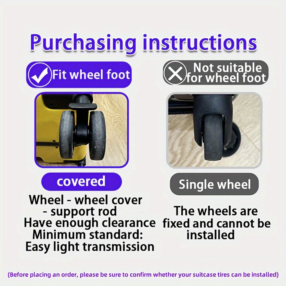 Silicone Luggage Wheel Cover Set