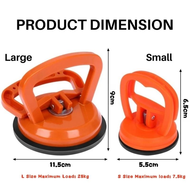 2 Piece Heavy Duty Car Dent Puller Suction Cup Repair Tool