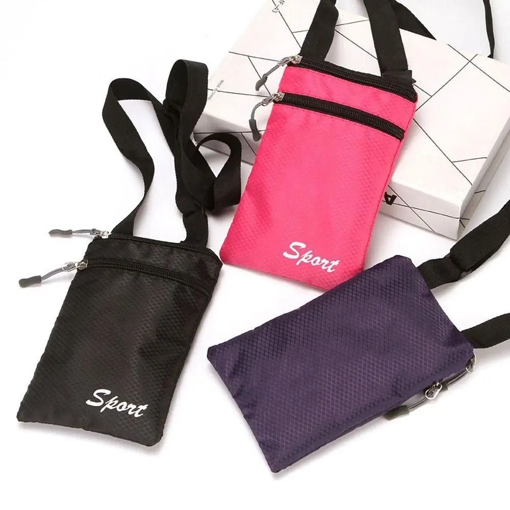 Simple Square Solid Color Crossbody Phone Bag