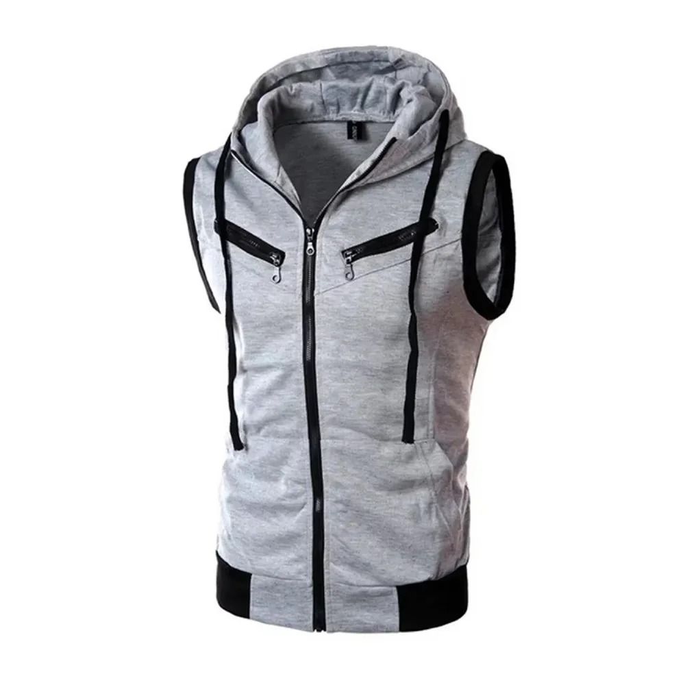 Spring Sweater Vest for Men Retro Casual Knitted Pullover Sleeveless Pullover
