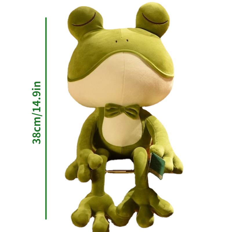 Long-Leg Plush Frog Doll, Soft Stuffed Frog Animal, Cute Frog Plushie Gift for Kids, Frog Decor Photo Prop