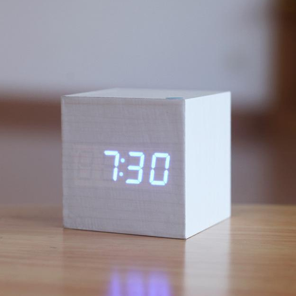 Wooden Digital Alarm Clock