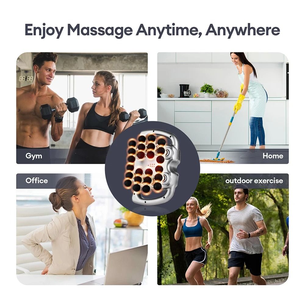 High Intensity Percussion Massager with 24 Attachments and Adjustable Speed
