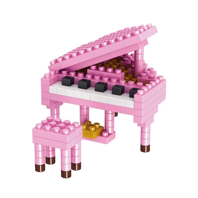Mini Musical Instrument Building Bricks Set – Piano and Guitar Series