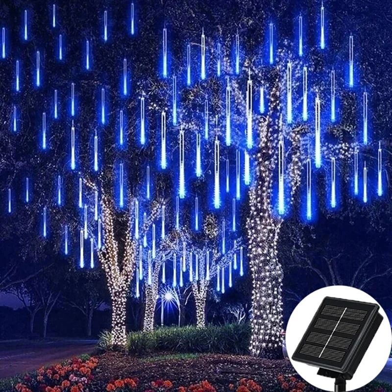 Solar Meteor Shower Rain Lights for Garden and Holiday Decoration