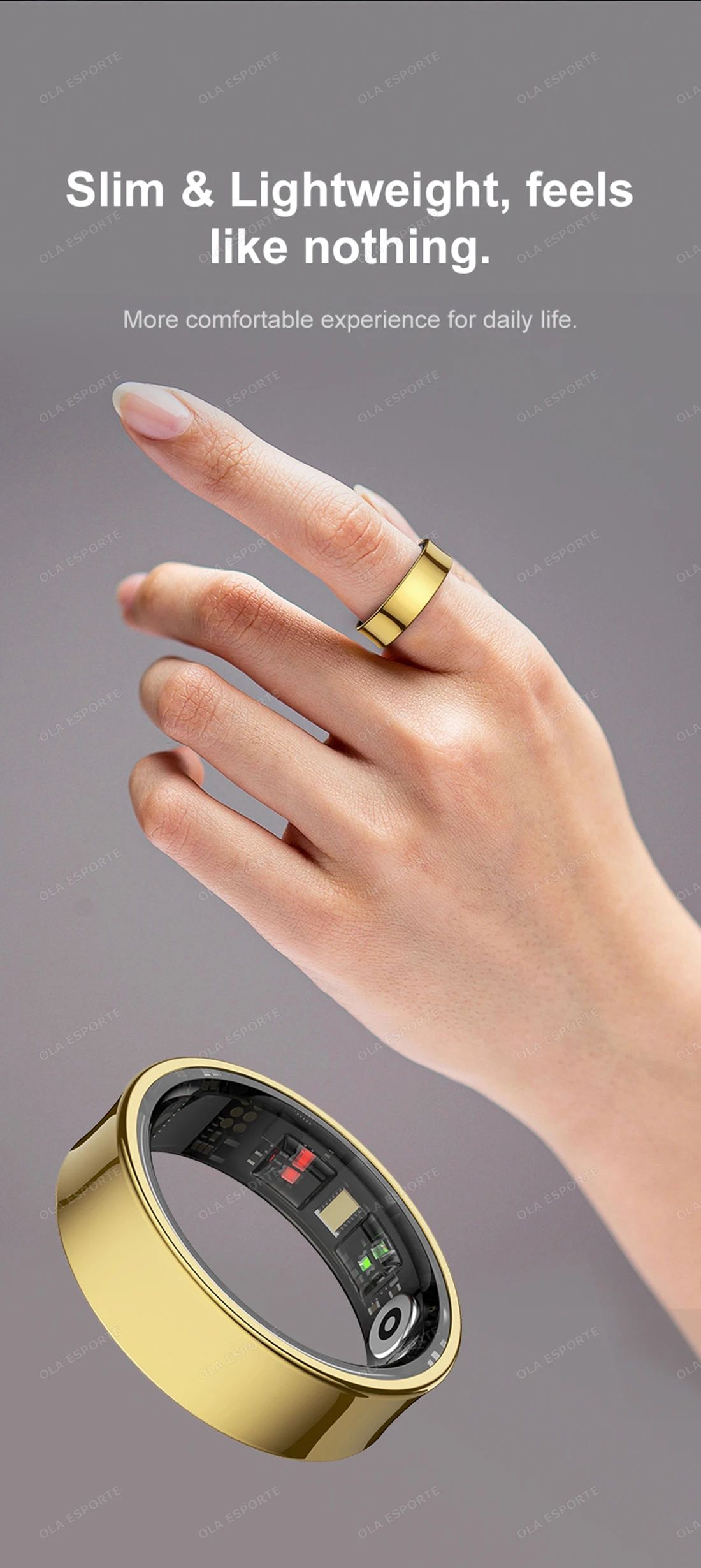 R09 Smart Health Fitness Ring Heart Rate SpO2 Sleep Tracker