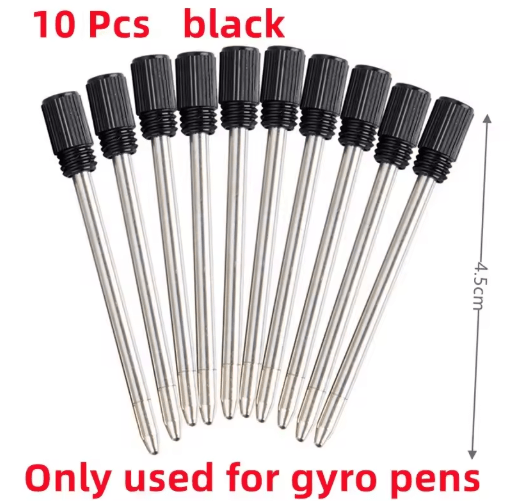 Multifunctional Gyro Fidget Pen – Metal LED Spinner Ballpoint with Luminous Rotating Top