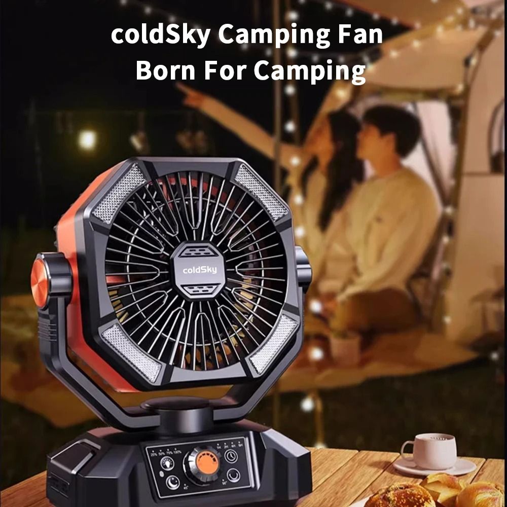 20000mAh Battery Camping Fan with LED Lantern