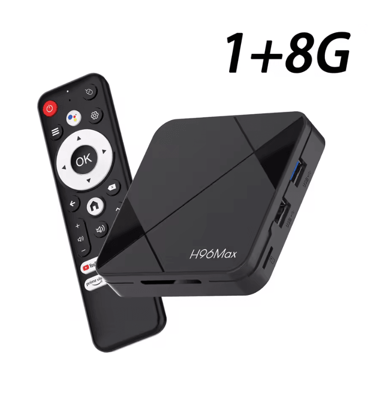 H96 Max Android TV Box 14 with 4K Streaming Dual Band WiFi and Bluetooth Voice Control