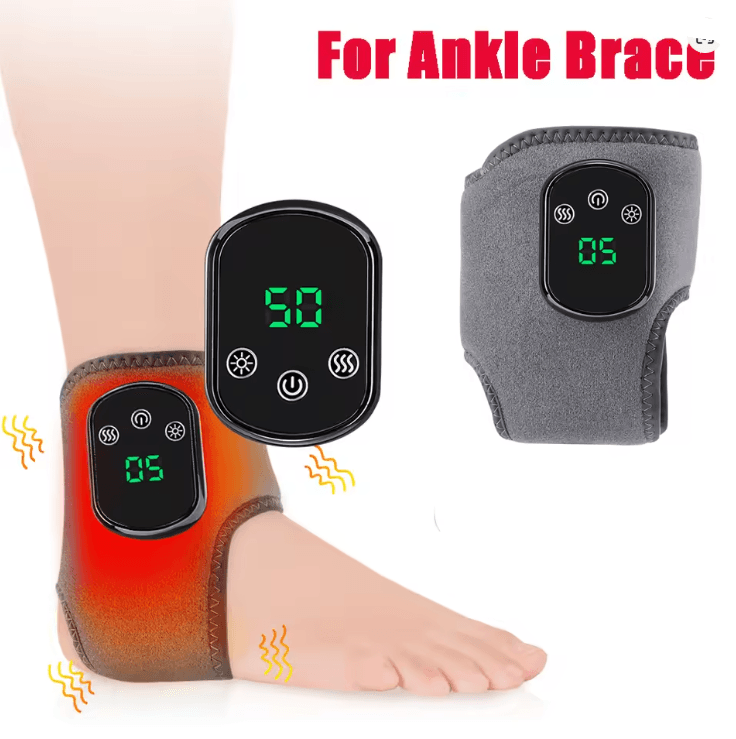 TheraWave Rechargeable Electric Heating Wrist Brace Vibration Massage Carpal Relief
