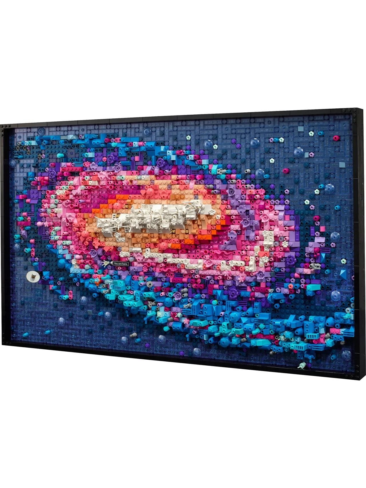 3D Milky Way Galaxy Art Mural | Building Block Set (31212 Compatible)