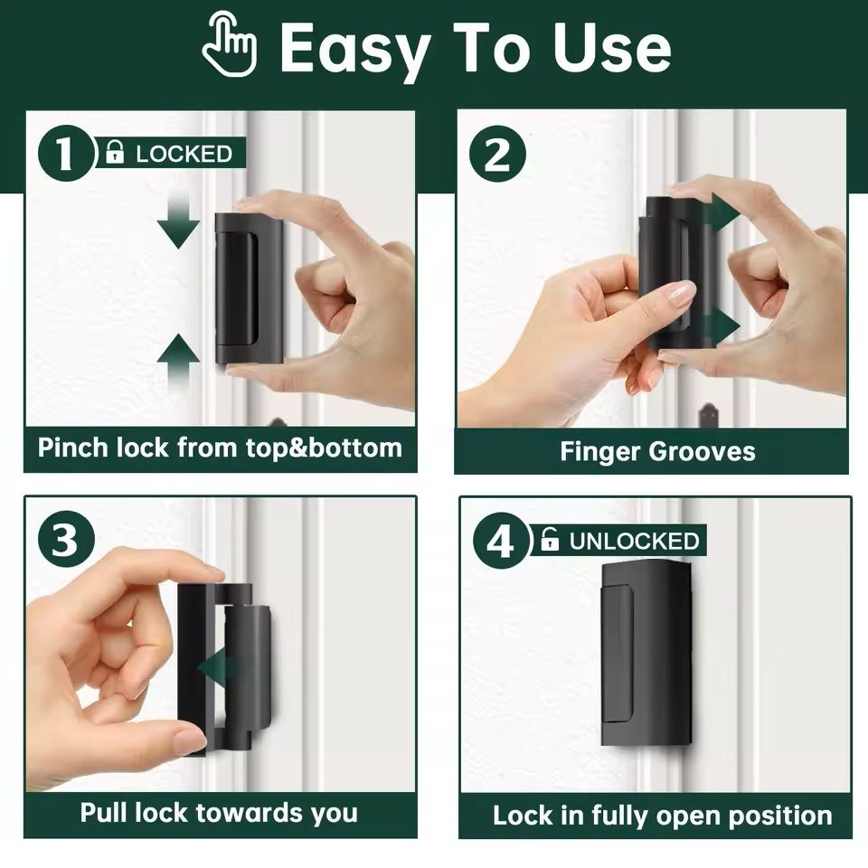 Aluminum Alloy Anti Theft Door Reinforcement Lock