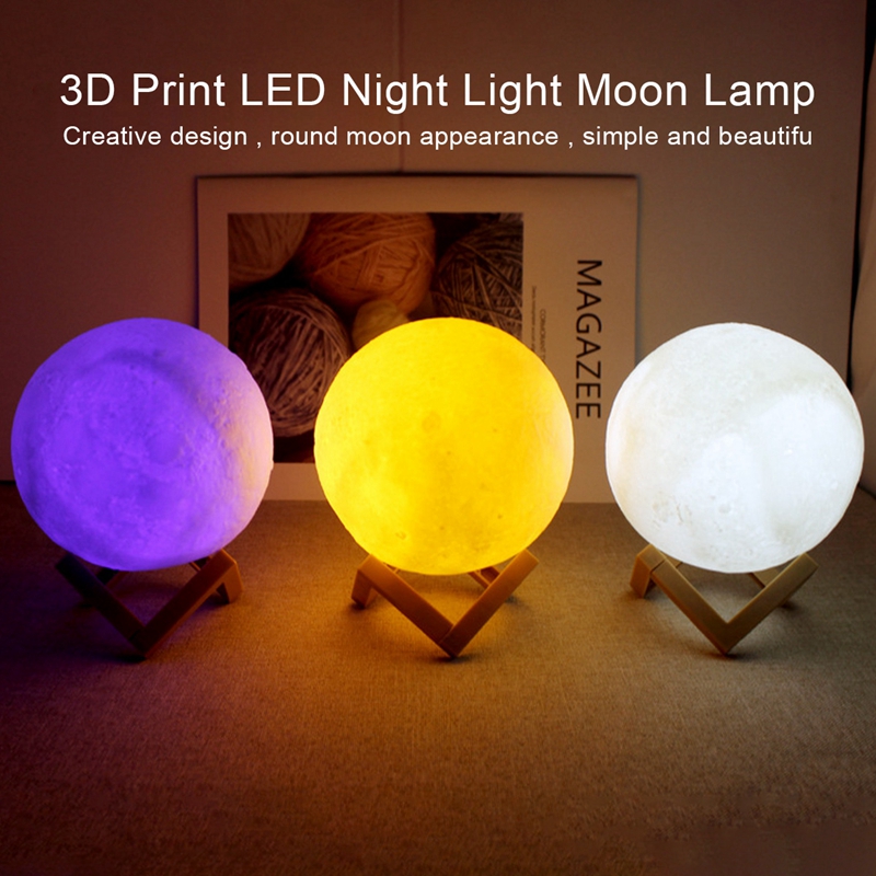 Moon LED Light Moon Night Lamp for Kids, Girls & Boys Ideal for Birthday Gifts and Bedroom Decoration