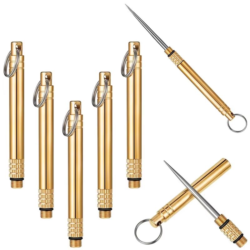 Creative Stainless Steel Toothpicks – Portable Fruit Picks, Essential Outdoor Tools for Camping, Protective and Durable