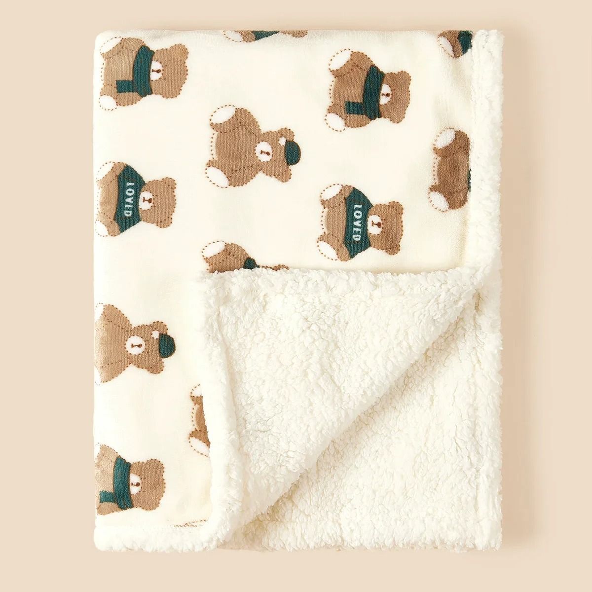 Winter Baby Swaddle Wrap Flannel Fleece Blanket