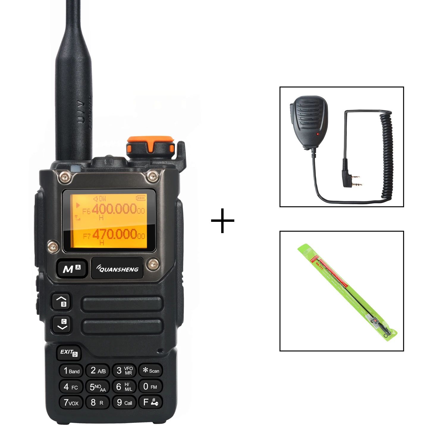 Quansheng UV-K5(8) Multi-Band Two-Way Radio with Air Band Receive, DTMF & Fast Frequency Scan