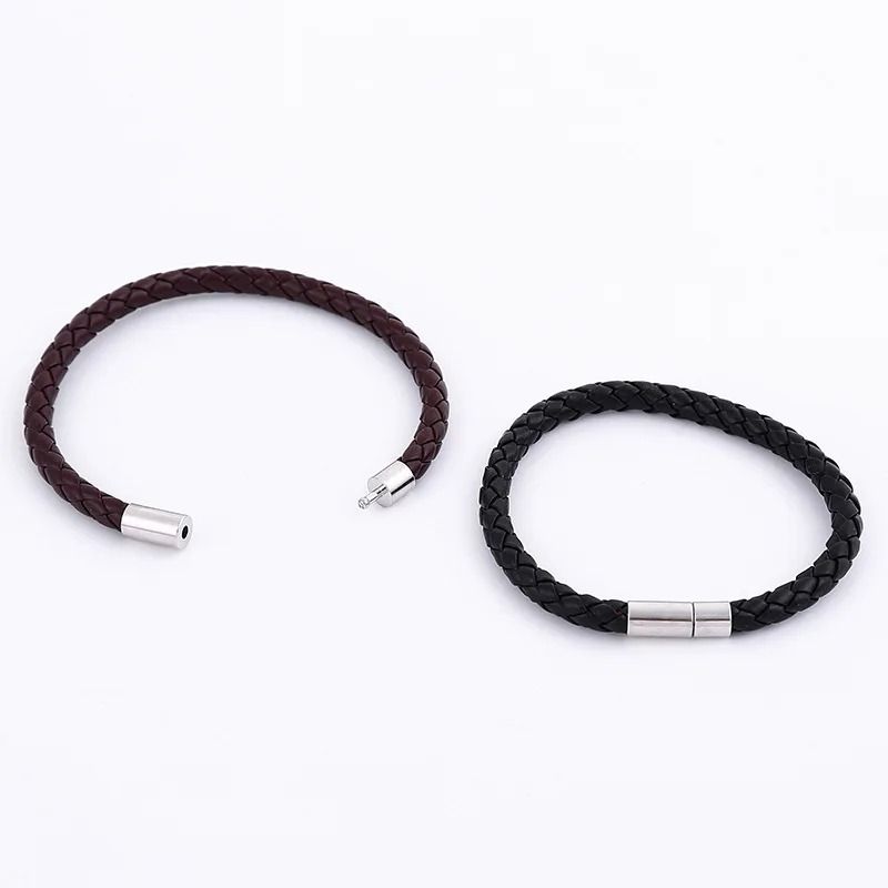Magnetic Leather Bracelet Set for Men
