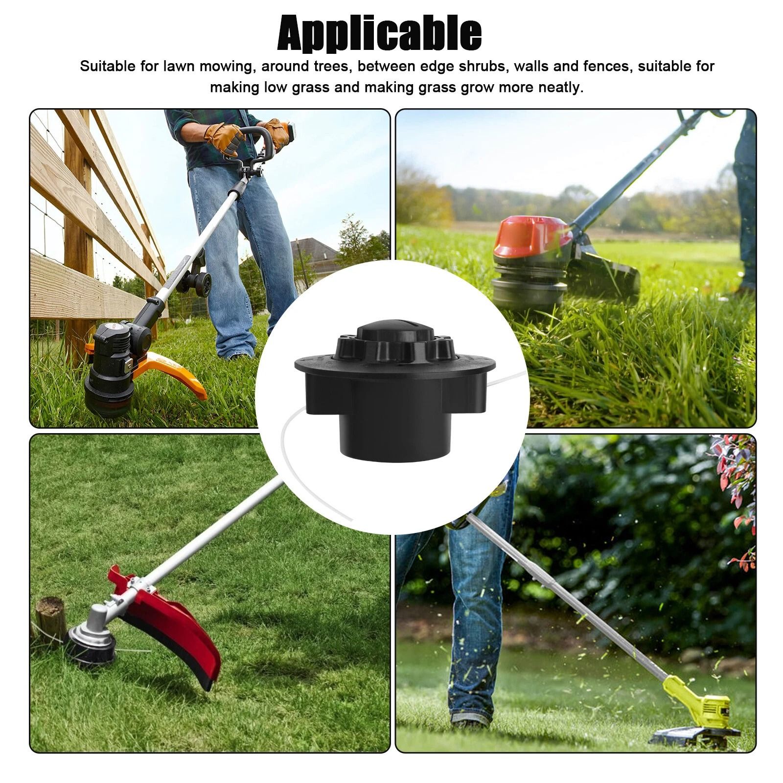 Premium Replacement Trimmer Head | Nylon Rope Weeding Head