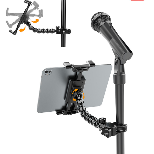 Music Stand, Flexible Microphone and Tablet Stand, Universal Compatibility