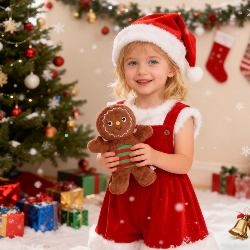 Kawaii Gingerbread Man Plush, Christmas Party Decoration, Toys Exquisite Decorative Item, Festival Gifts For Child