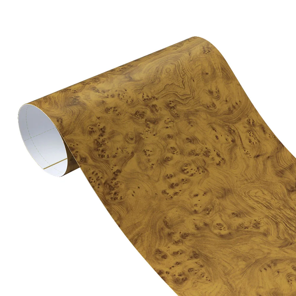 Wood Grain PVC Self Adhesive Vinyl Wrap Film, Textured Car Stickers, DIY Furniture Wallpaper