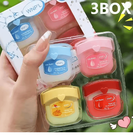 Fruit Lip Balm Set Moisturizing Non Sticky Lip Care Collection