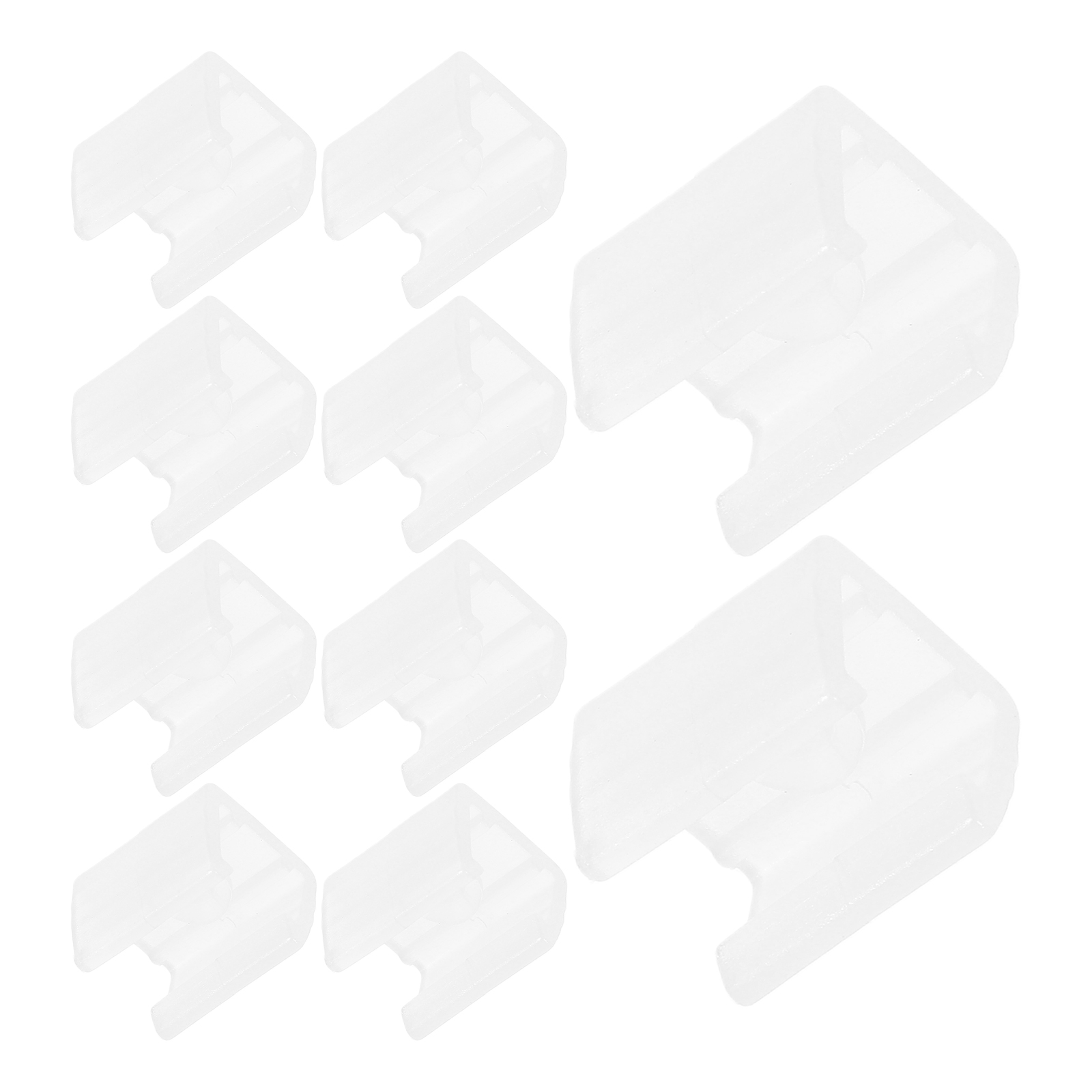 10 Pcs Light Strip Buckle Led Mounting Clips Adhesive Holder for Rope Lights Outdoor Waterproof Strip Mounts, Secure Fit