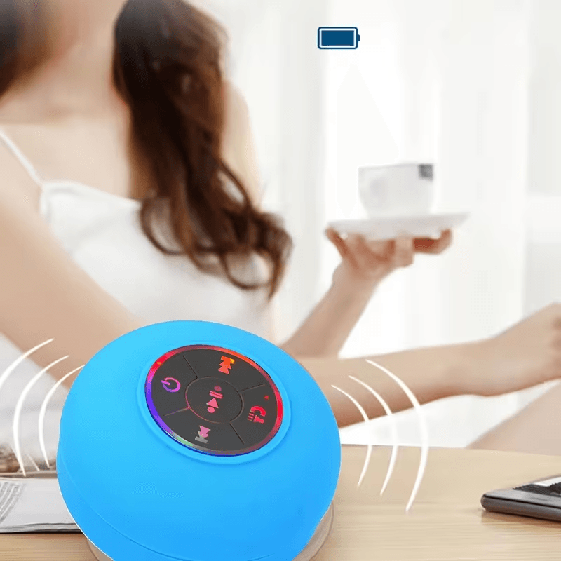AquaSound Waterproof Bluetooth Speaker, Music for Showers, Pools & Outdoors