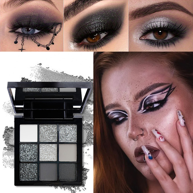 Glitter Pearlescent Matte Eye Shadow Palette, Shimmer Makeup, Long-Lasting & Highly Pigmented for Women Beauty