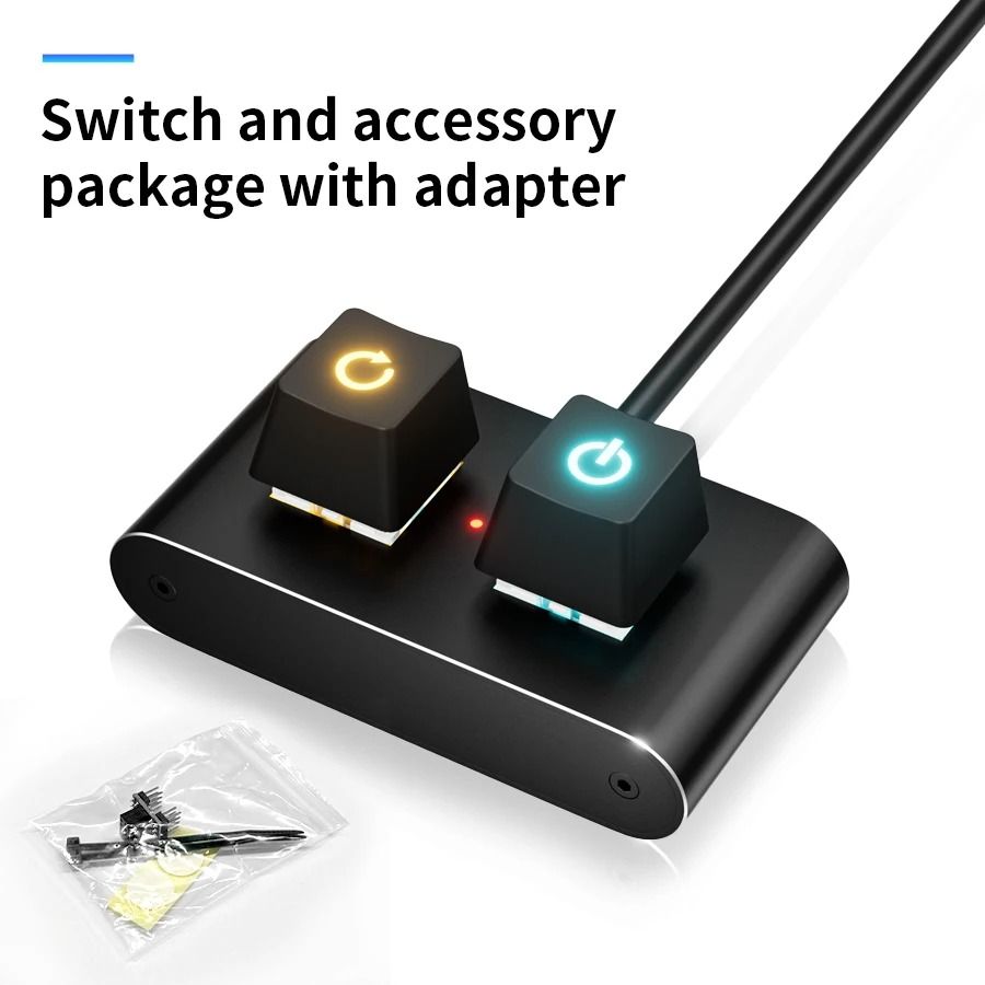 Mechanical Desktop Power Switch with LED Light