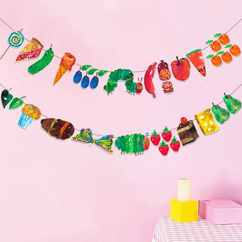 The Very Hungry Caterpillar Classroom Flag Banner