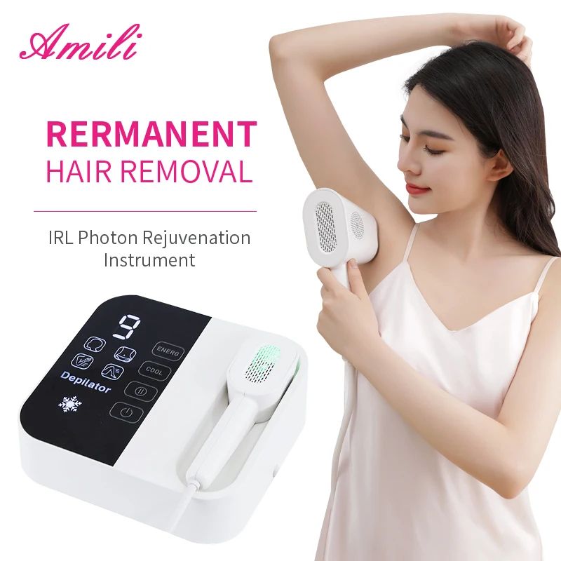 Professional IPL Hair Removal Device – Painless, Cooling, Full-Body Results at Home