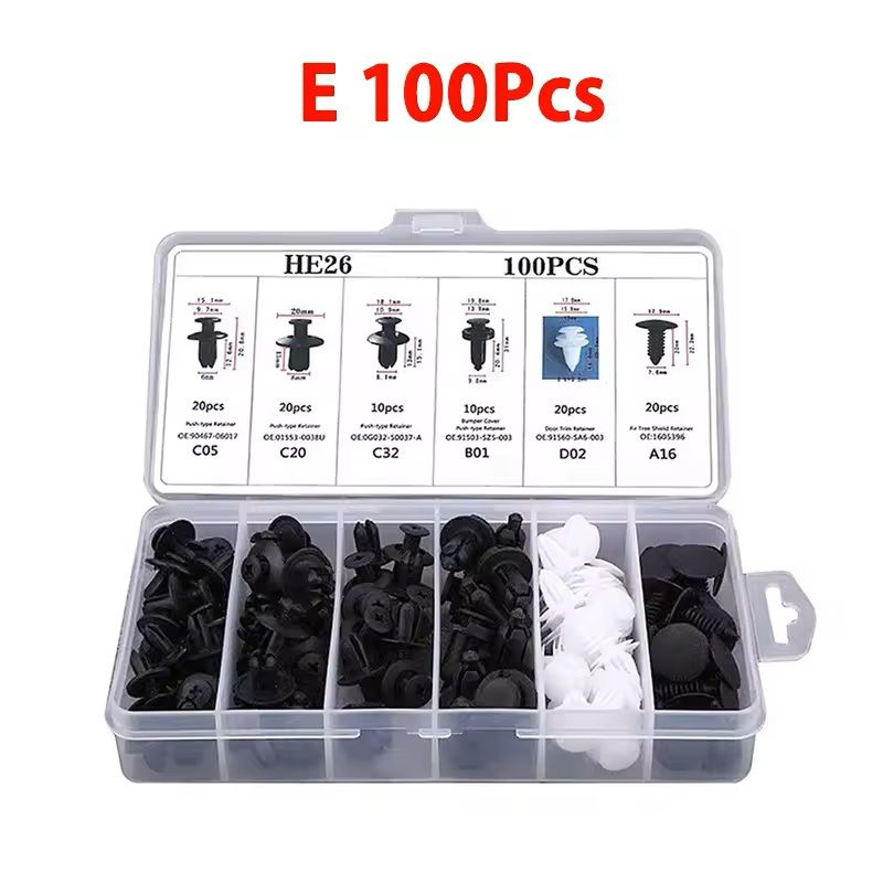ClipMaster Auto Body Fastener & Retainer Kit – Universal Car Push Pin Rivet Set