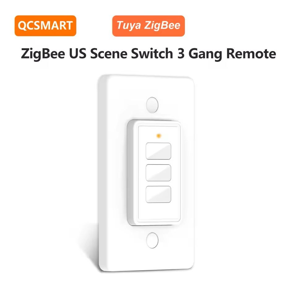 Smart ZigBee Scene Switch 3 Button Remote Control