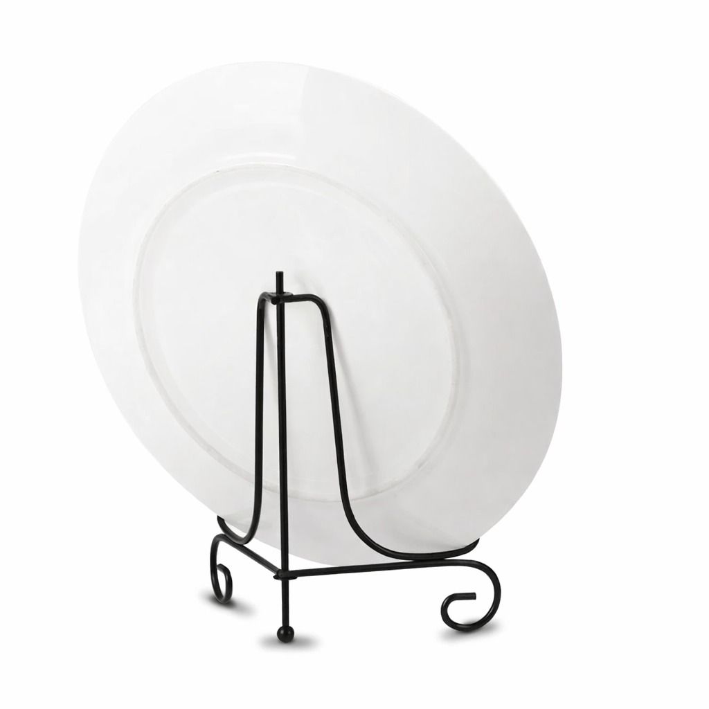 Iron Display Stand Classic Plate Holder, Photo Frame Rack Adjustable, Anti Slip
