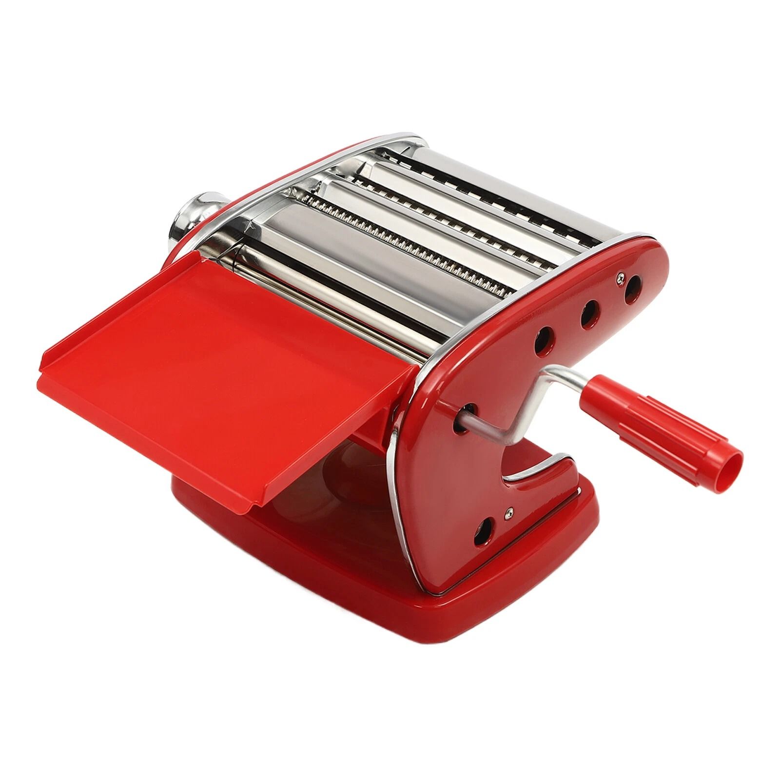 Pasta Maker Machine with Adjustable Thickness Settings, Durable Stainless Steel Construction