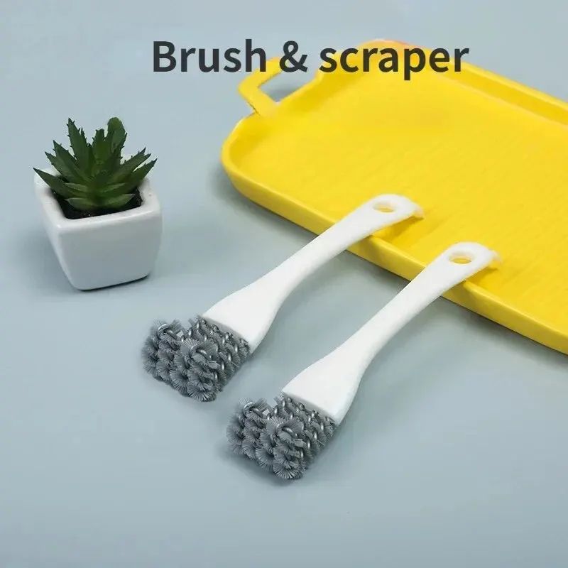 Multifunctional BBQ Grill Cleaning Brush 2 in 1 Brush and Shovel Design for Oven, Baking Tray, and Grill Net Cleaning