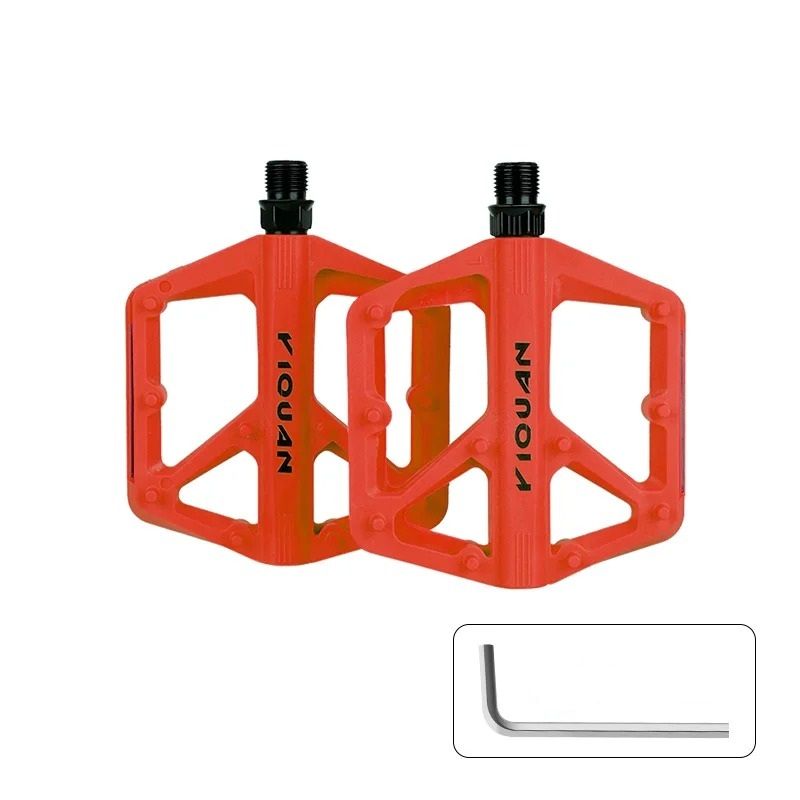 Wide Non Slip Nylon Bike Pedals With Bearings