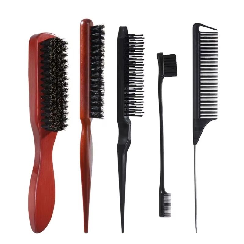 Versatile Mane Bristle Hair Brush Styling Set